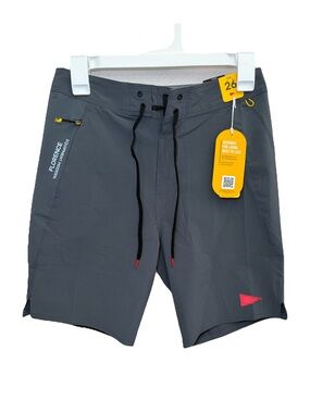 FLORENCE MARINE X F1 BURGEE CORDURA BOARDSHORT Men's Charcoal Swim Board Shorts